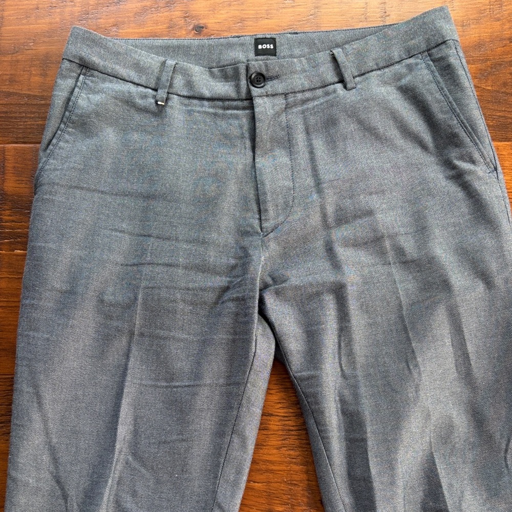 Boss Men's Dress Pants in Charcoal Gray